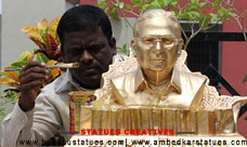Kanakadasu Portrait Bronze Statue works